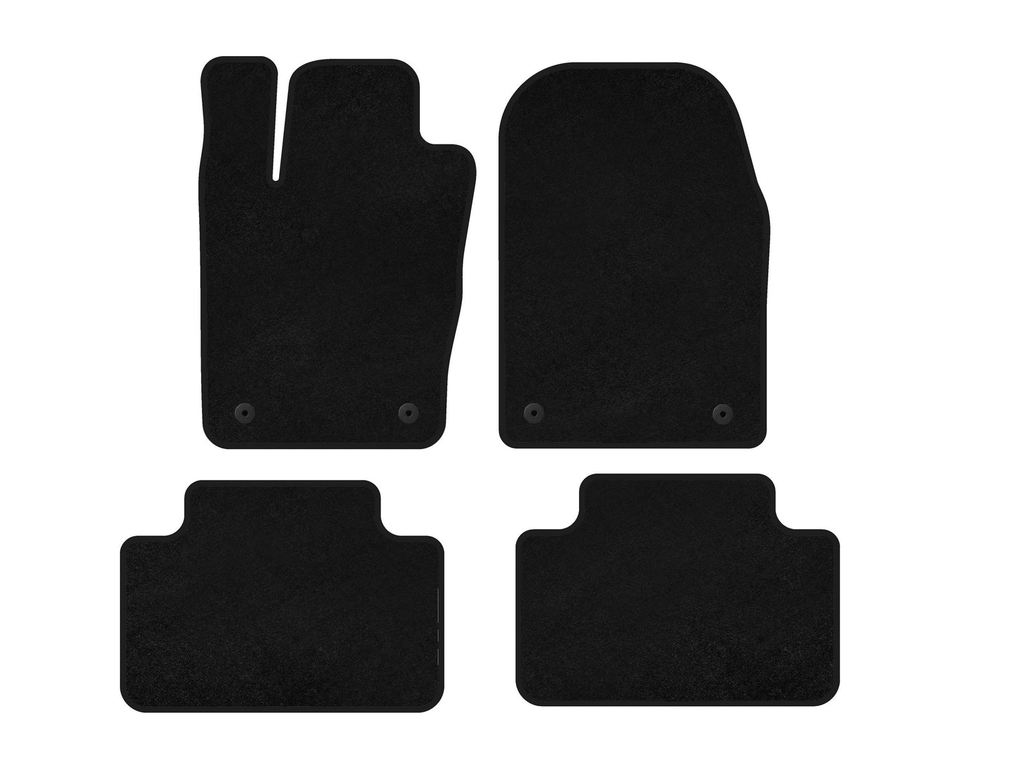 Textile Floor Mats Premium (Black) for Dodge Durango 2010- - image 1