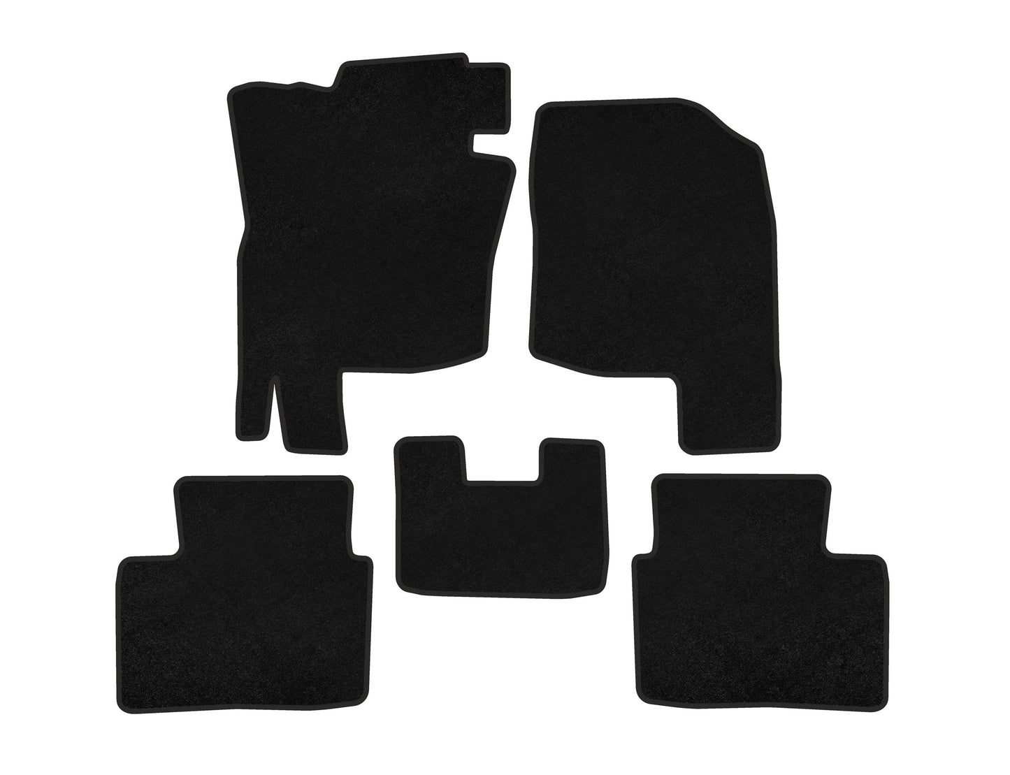 Deluxe Textile Floor Mats (Black) for Hyundai Lafesta 2018- - image 1