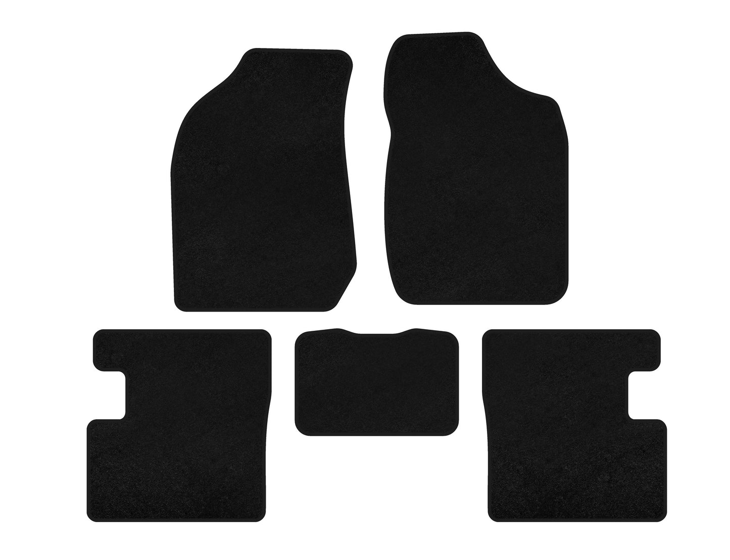 Textile Floor Mats Classic (SD, Black) for BYD F3 2005-2013 - image 1