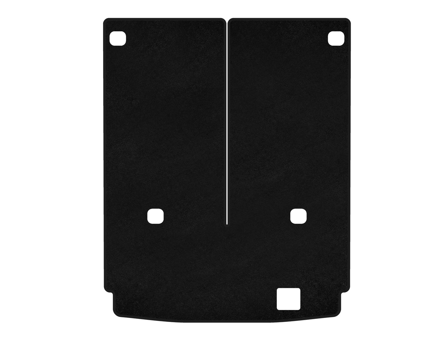 Classic textile trunk mat (7-seater with folded 3 rows, Black) for Mercedes GL class X164 - image 1