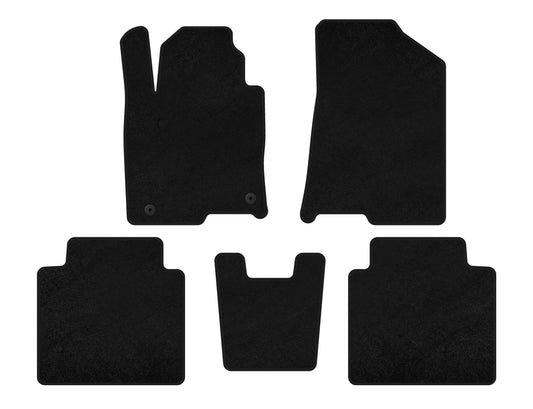 Textile Floor Mats Premium (SD, Black) for Hyundai Grandeur 2017- - image 1