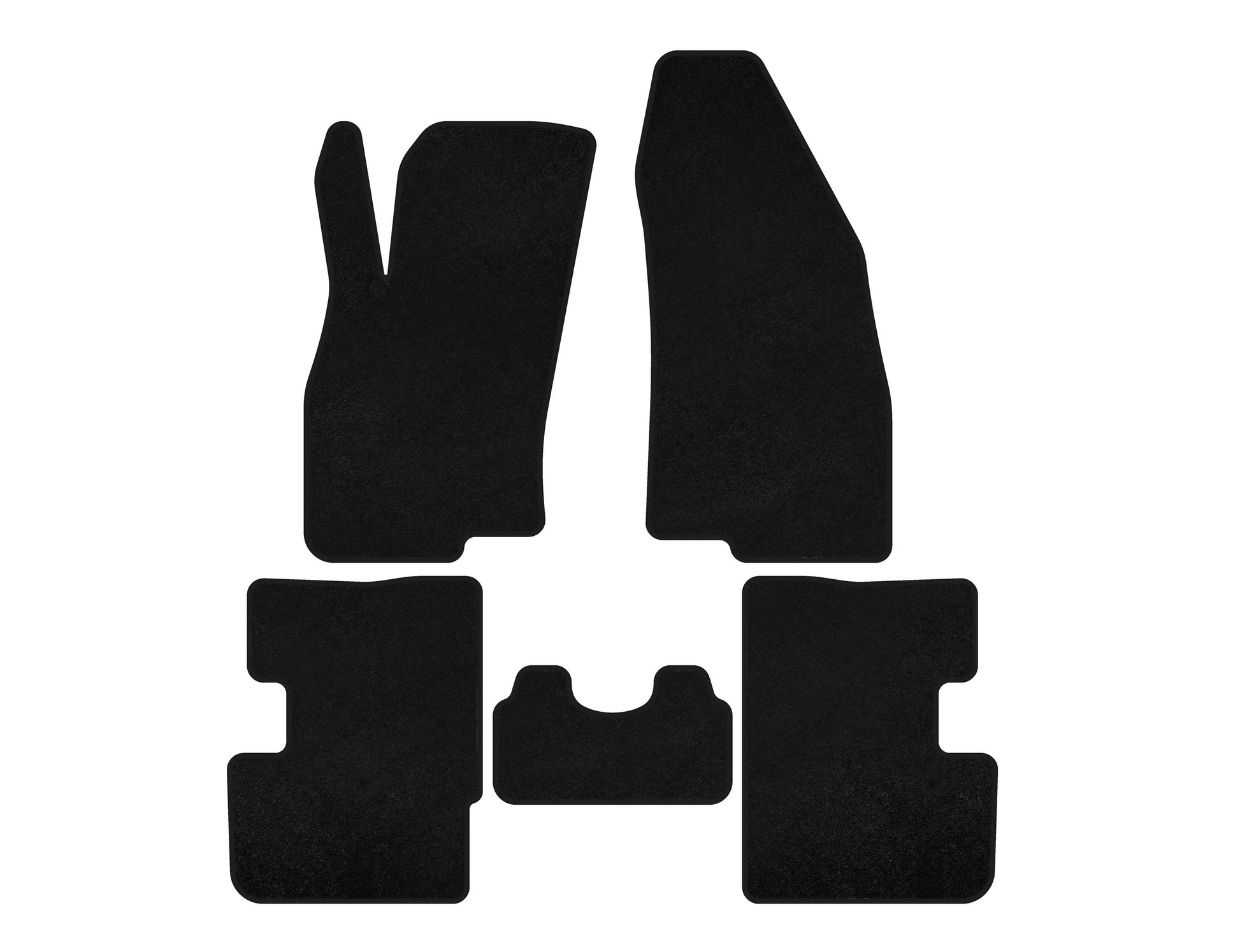 Textile Floor Mats Classic (2011-2018, HB, 3-Door, Black) for Fiat Punto Grande/EVO 2006-2018 - image 1