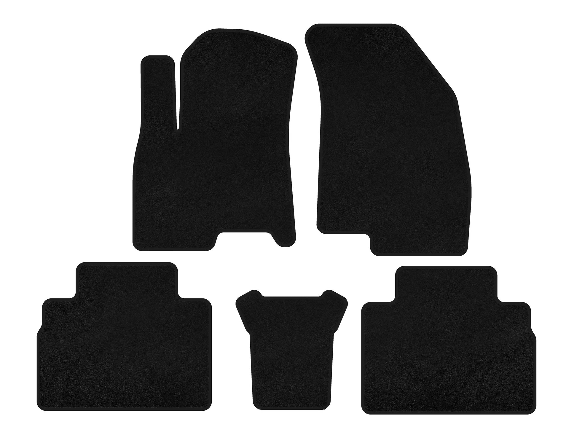 Textile Floor Mats Premium (Black) for Chery Tiggo 8 2017- - image 1