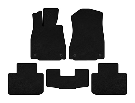 Textile Floor Mats Premium (2WD, Black) for Lexus IS 2013- - image 2