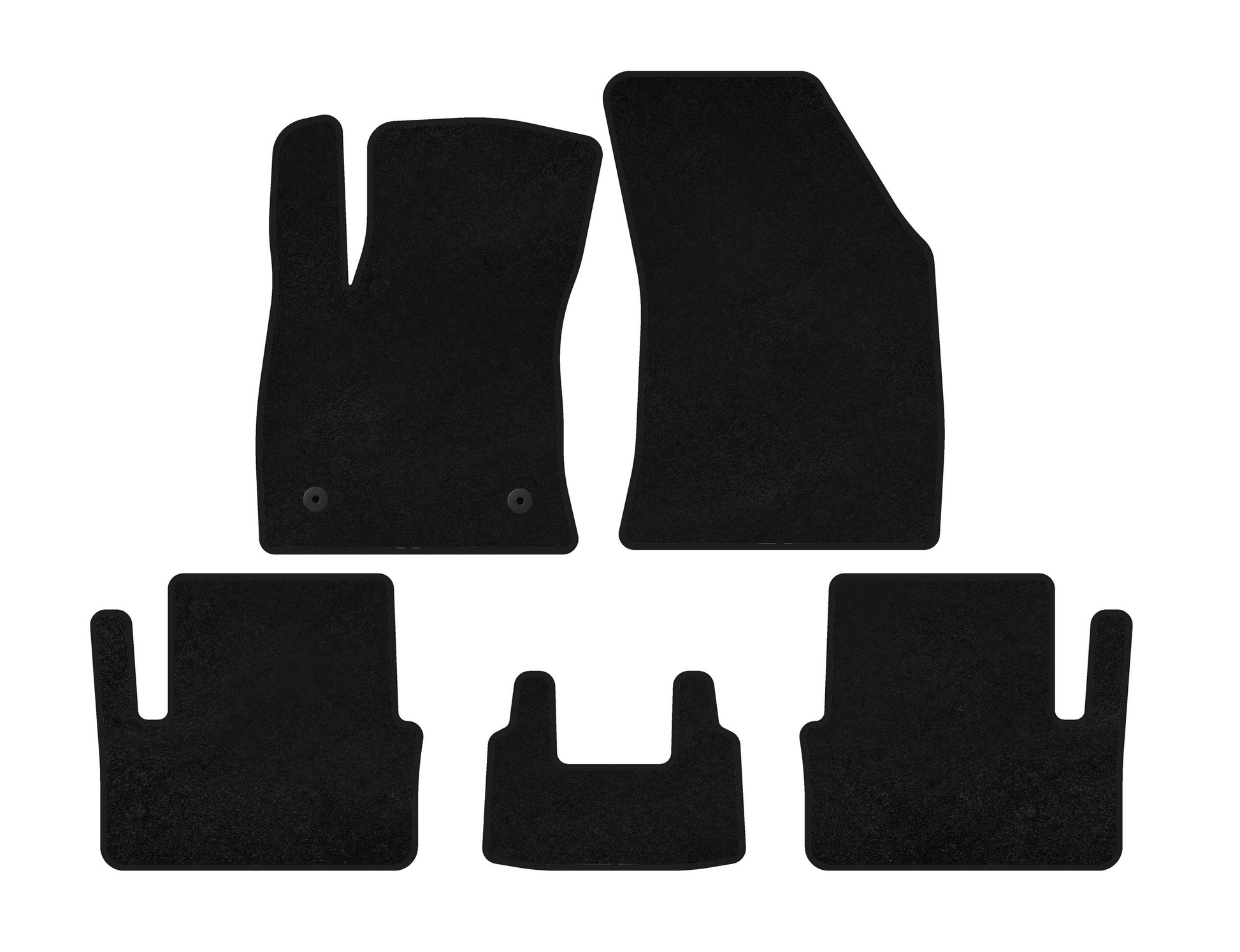 Textile Floor Mats Premium (HB, Black) for Renault Megane IV 2016-2025 - image 1