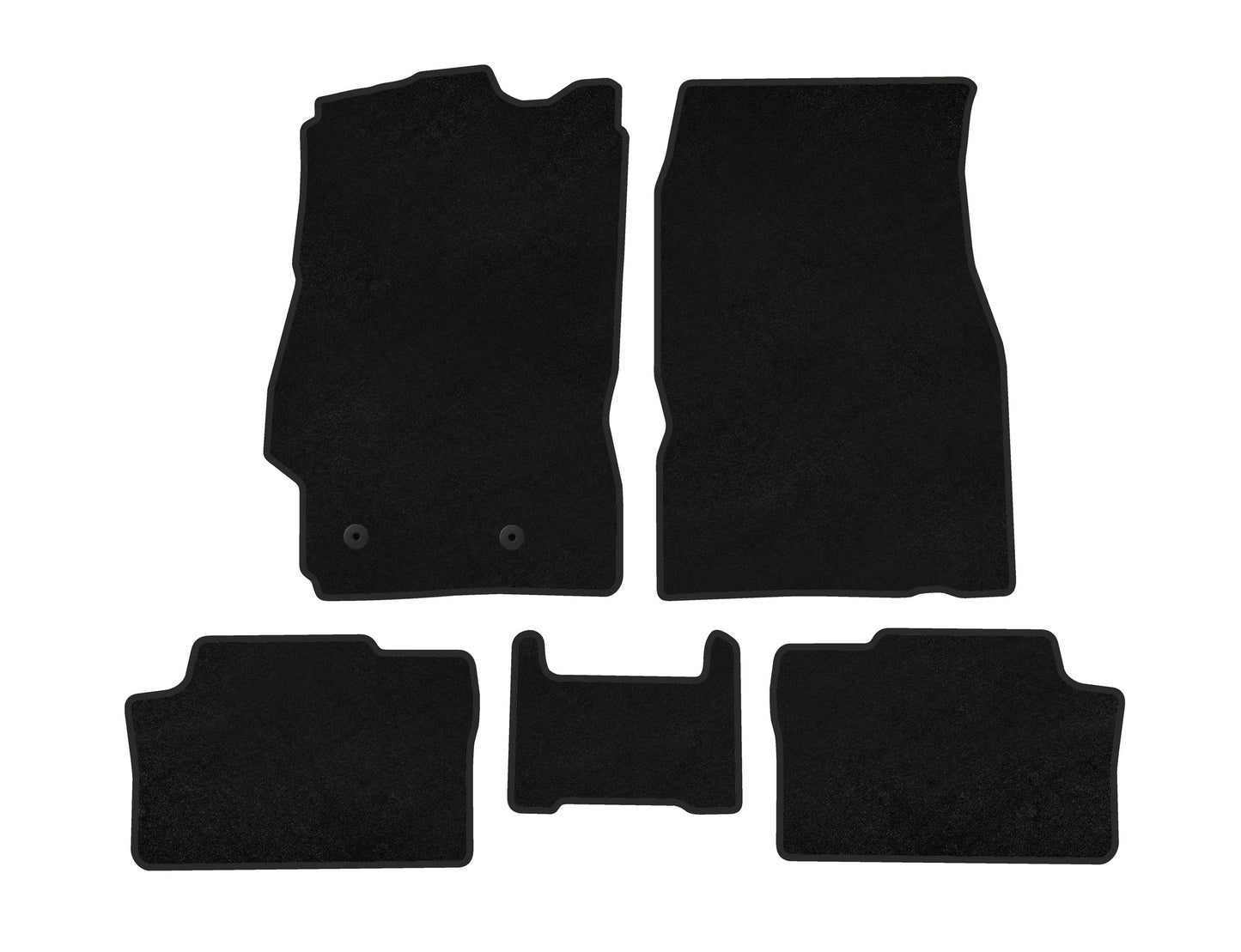 Textile Floor Mats Classic (SD, Black) for BYD E5 - image 1