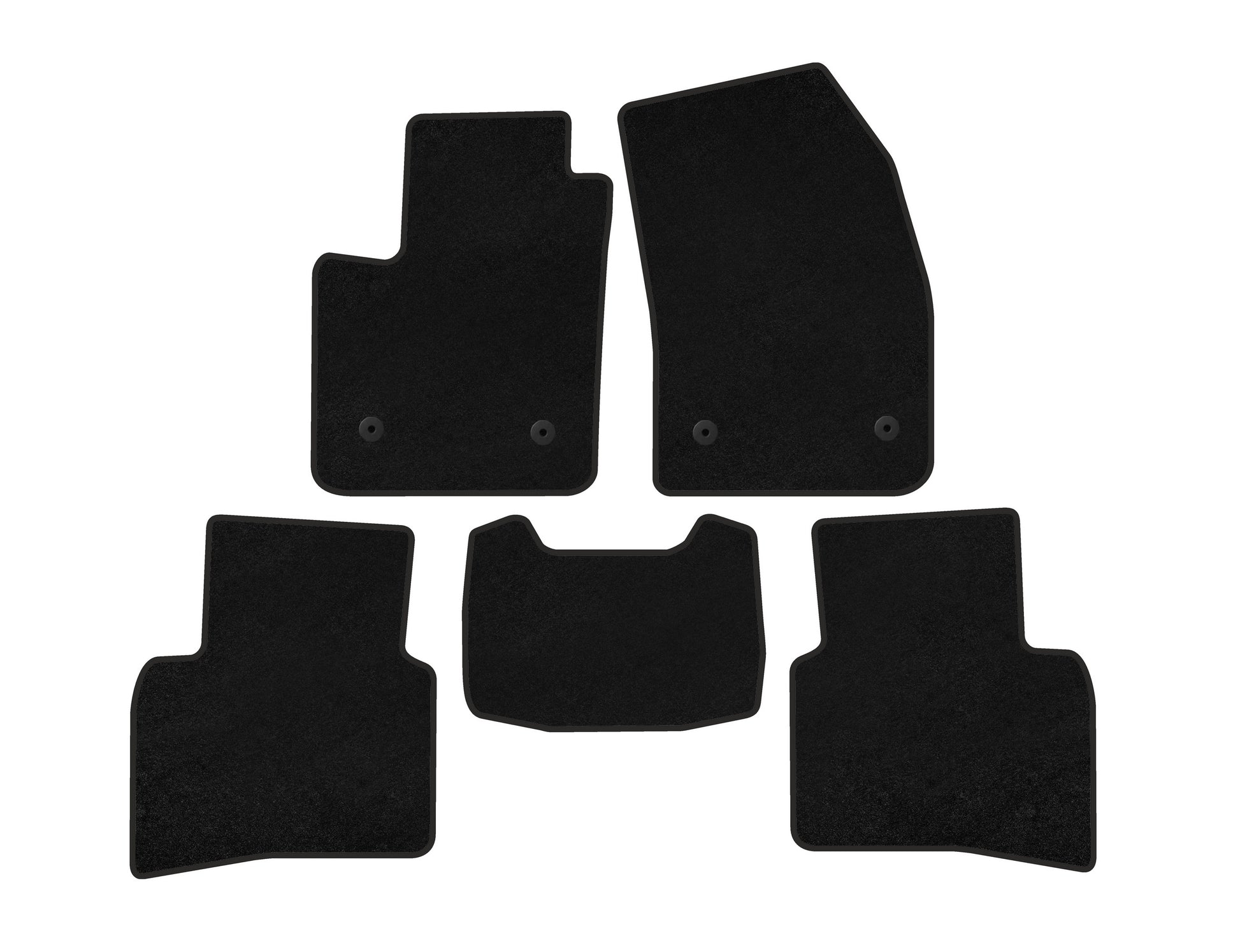 Deluxe Textile Floor Mats (Black) for Cadillac XT4 2018- - image 1