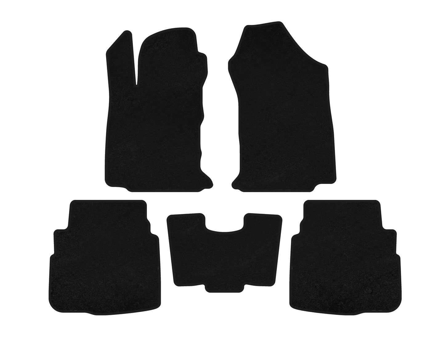 Textile Floor Mats Classic (Black) for Subaru Outback 2019- - image 1