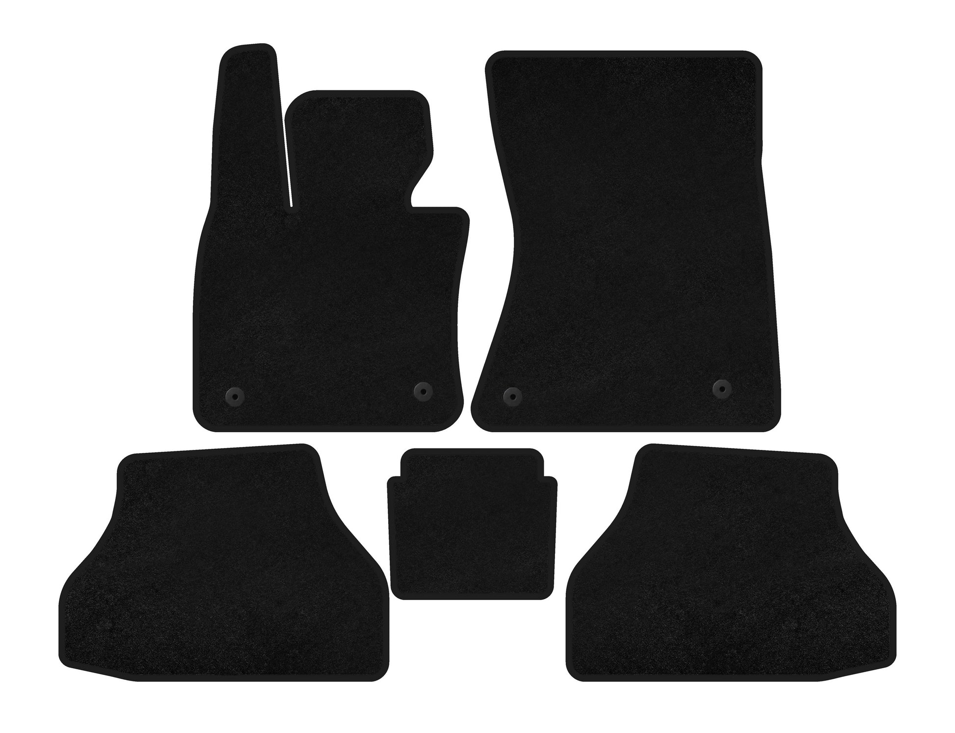 Textile Floor Mats Premium V-1 (Black) for BMW X6 E-71 2008-2014 - image 2