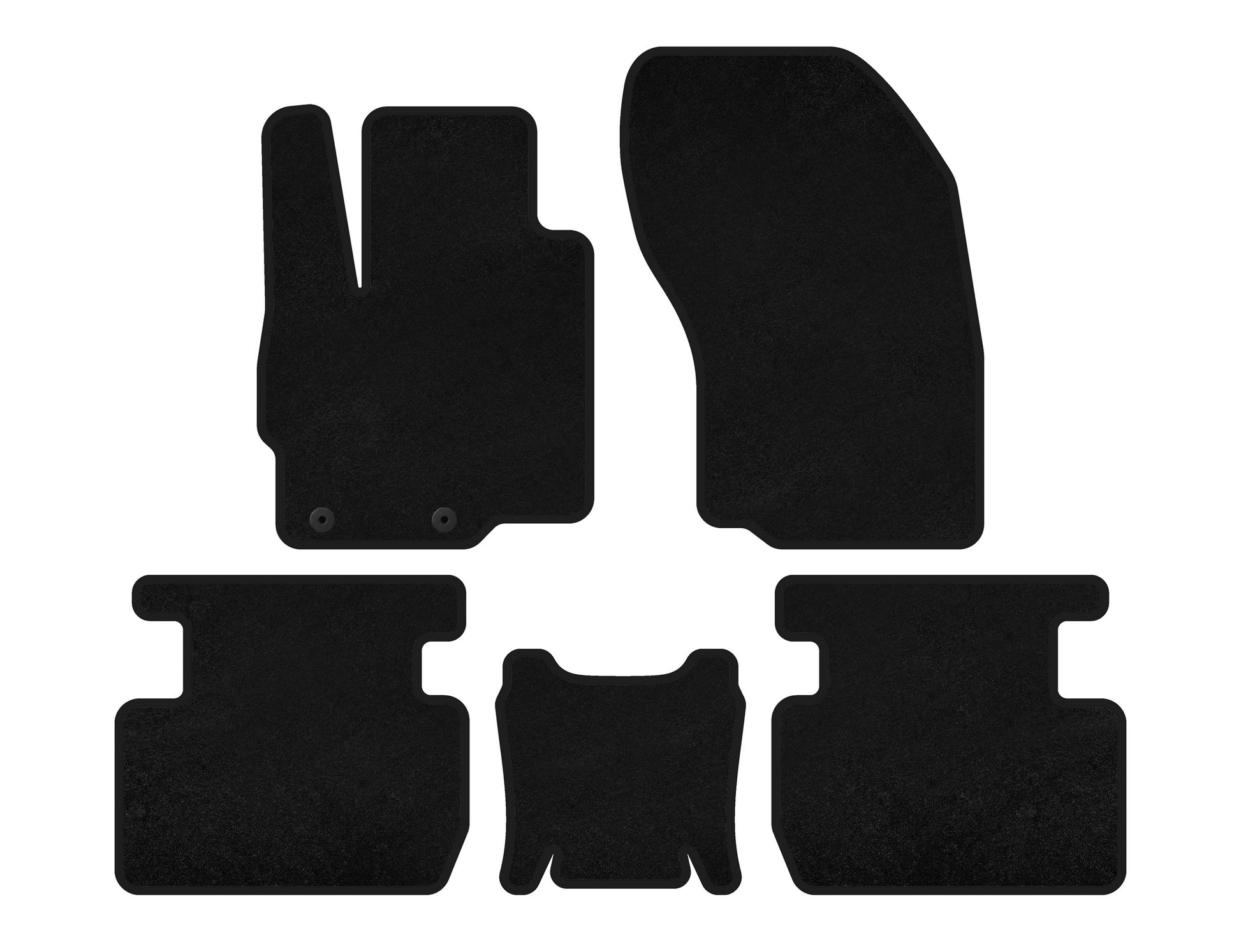 Premium textile mats (Black) for Mitsubishi Outlander 2021- year - image 1