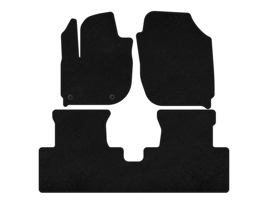 Textile Floor Mats Premium (Electric, Black) for Honda X-NV/Ciimo X-NV 2019- - image 1