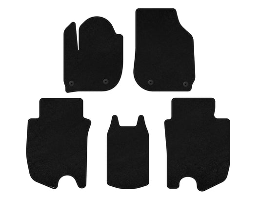 Textile Floor Mats Classic (HB, Hybrid, Black) for Honda FIT/Jazz 2014- - image 1