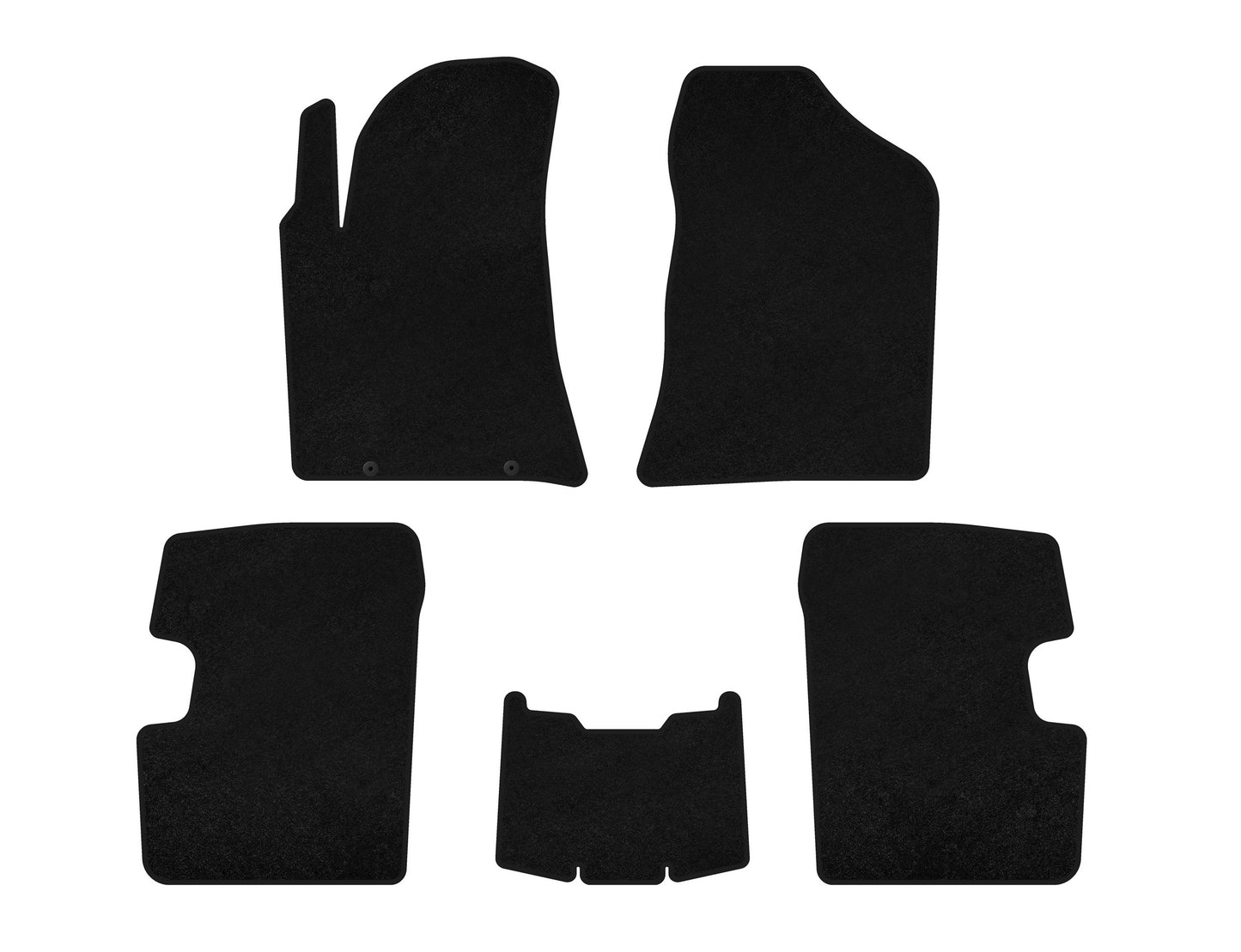 Textile Floor Mats Premium (SD, Black) for BYD F3 2013-2015 - image 1