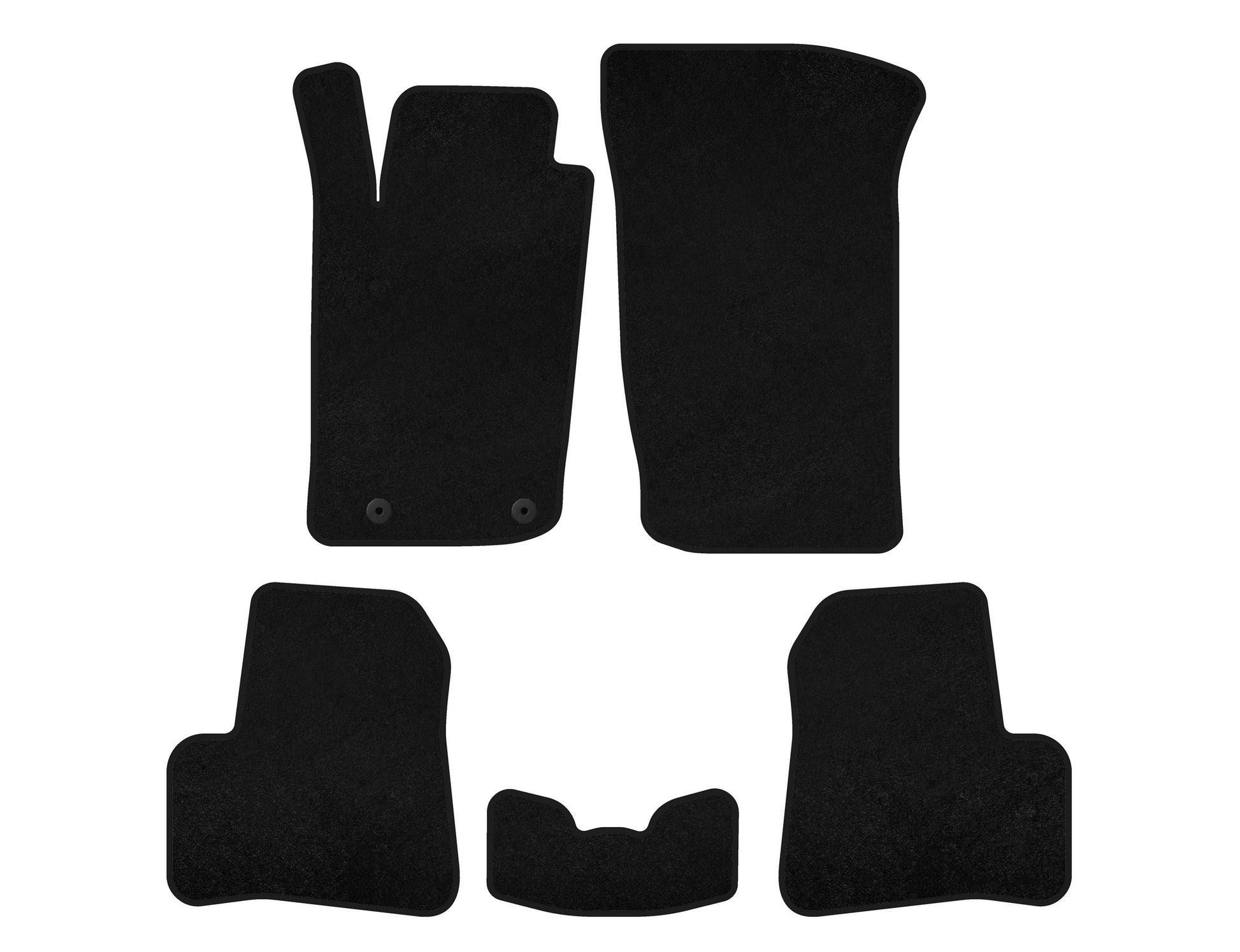 Textile Floor Mats Classic (1998-2009, black) for Peugeot 206 1998-2024 - image 1