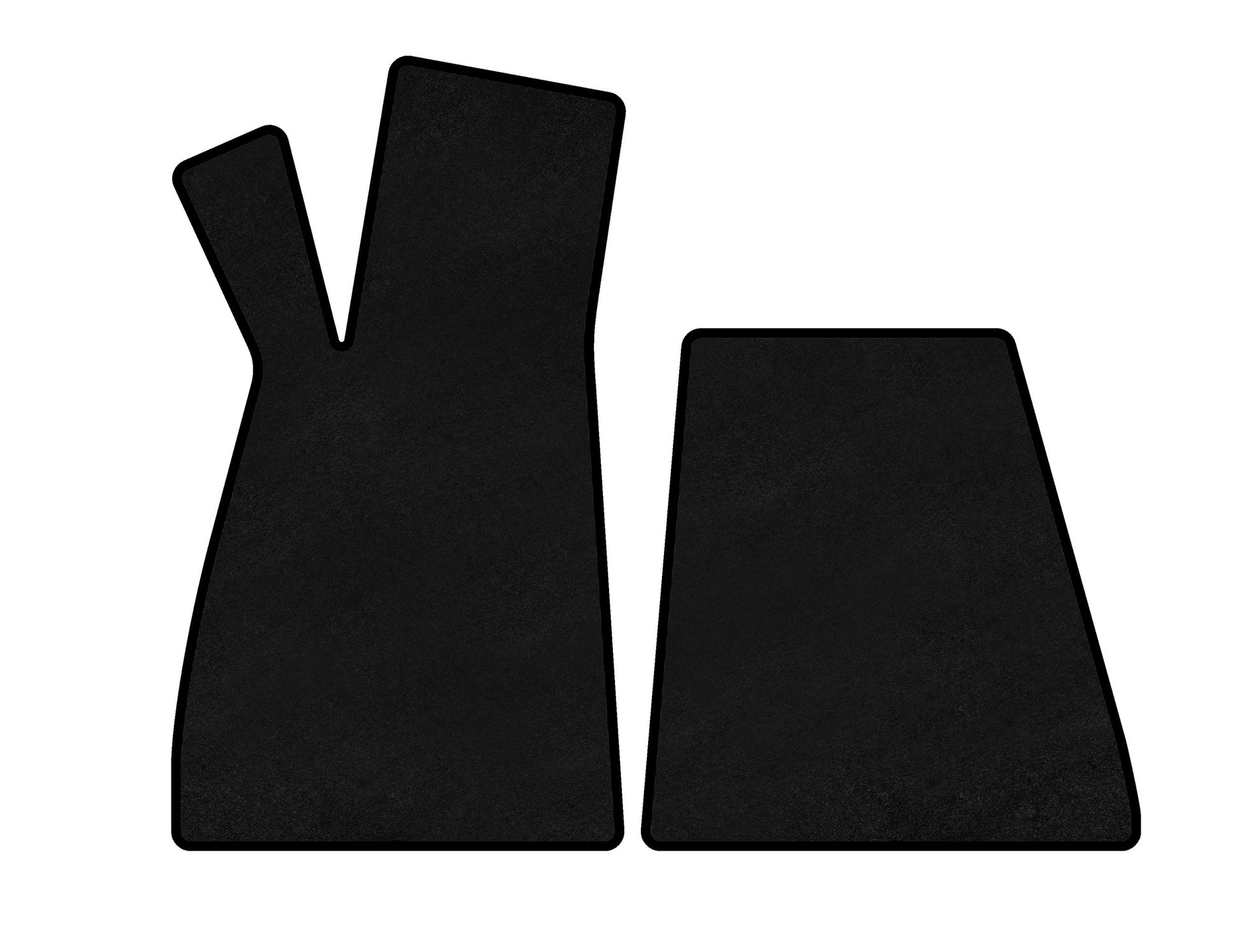 Textile Floor Mats Classic (Roadster, Black) for Smart 1998-2007 - image 1
