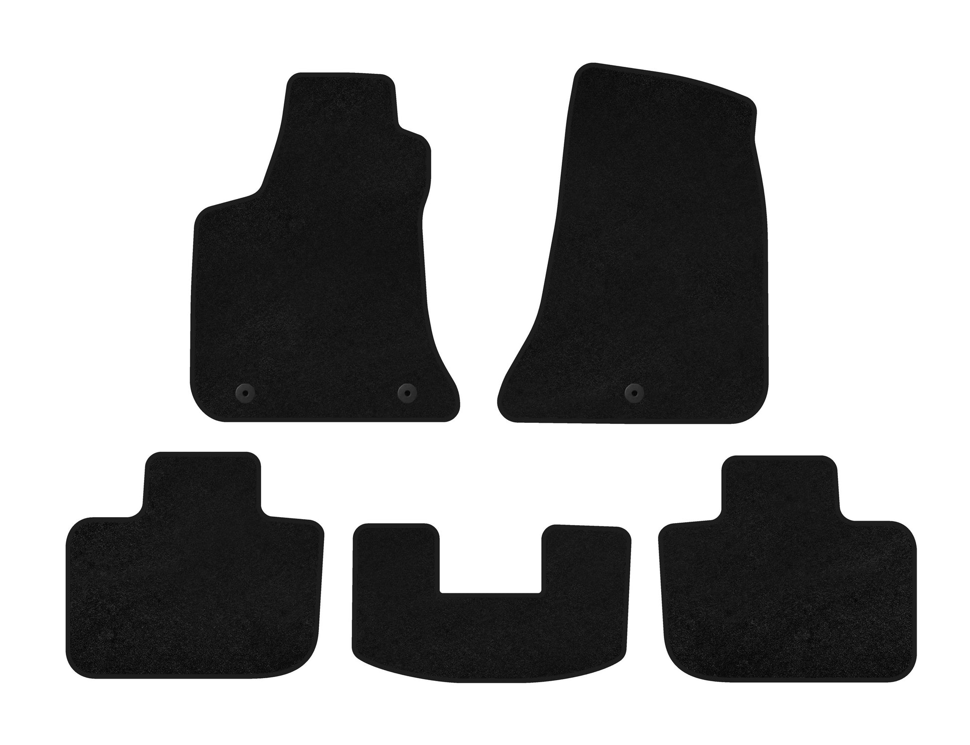 Textile Floor Mats Classic (Black) for Chrysler C300 2011-2023 - image 1