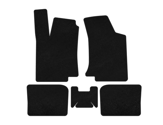 Textile Floor Mats Premium (HB, 3-Door, Black) for Volkswagen Golf 3 1991-2001 - image 1