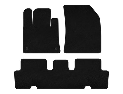 Textile Floor Mats Classic V1 (2 Rows, Black) for Citroen C-4 Picasso 2013-2022 - image 1
