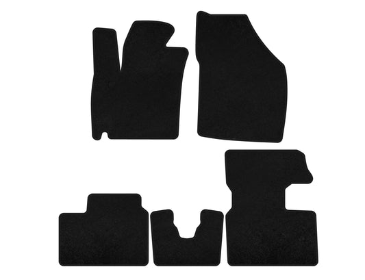 Textile Floor Mats Premium (2016-2020, HB, Black) for Suzuki Ignis 2016- - image 1
