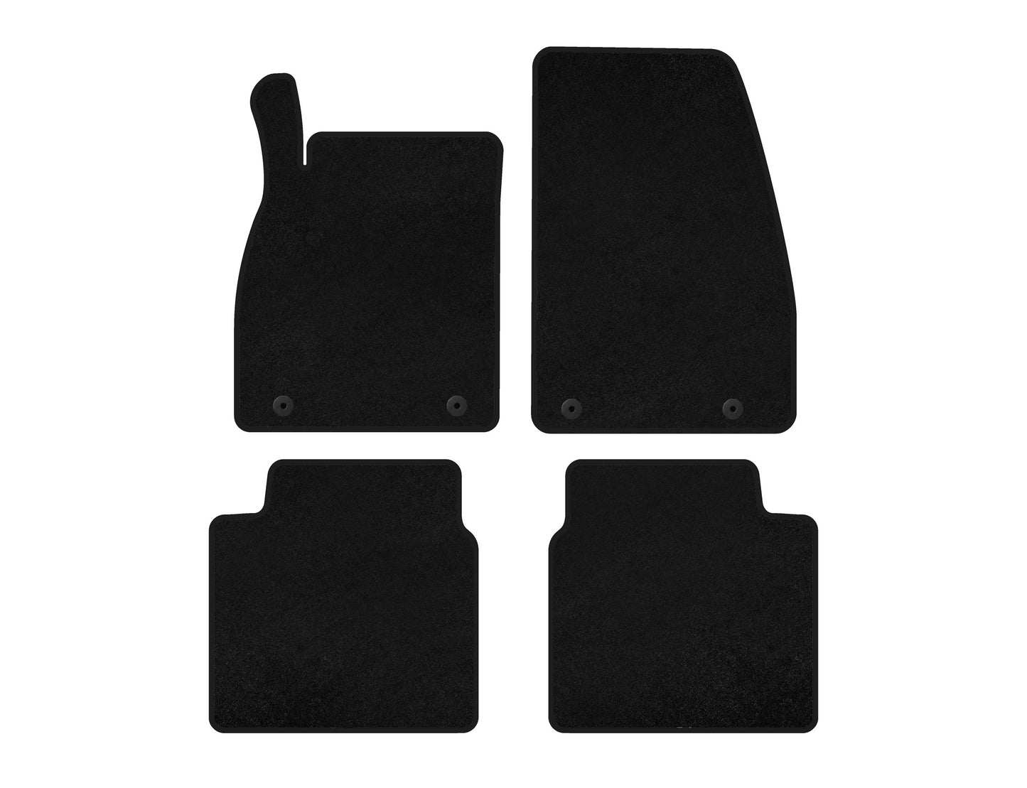 Textile Floor Mats Premium (black) for Saab 9-5 2010-2012 - image 1