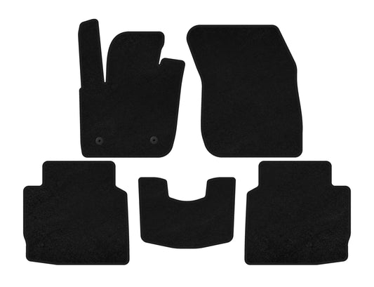 Textile Floor Mats Classic (2016-2020, SD, Black) for Lincoln MKZ 2012-2020 - image 1