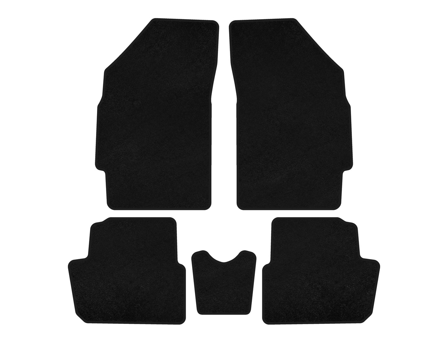 Textile Floor Mats Premium (HB, Black) for RAVON R2 2016-2020 - image 1