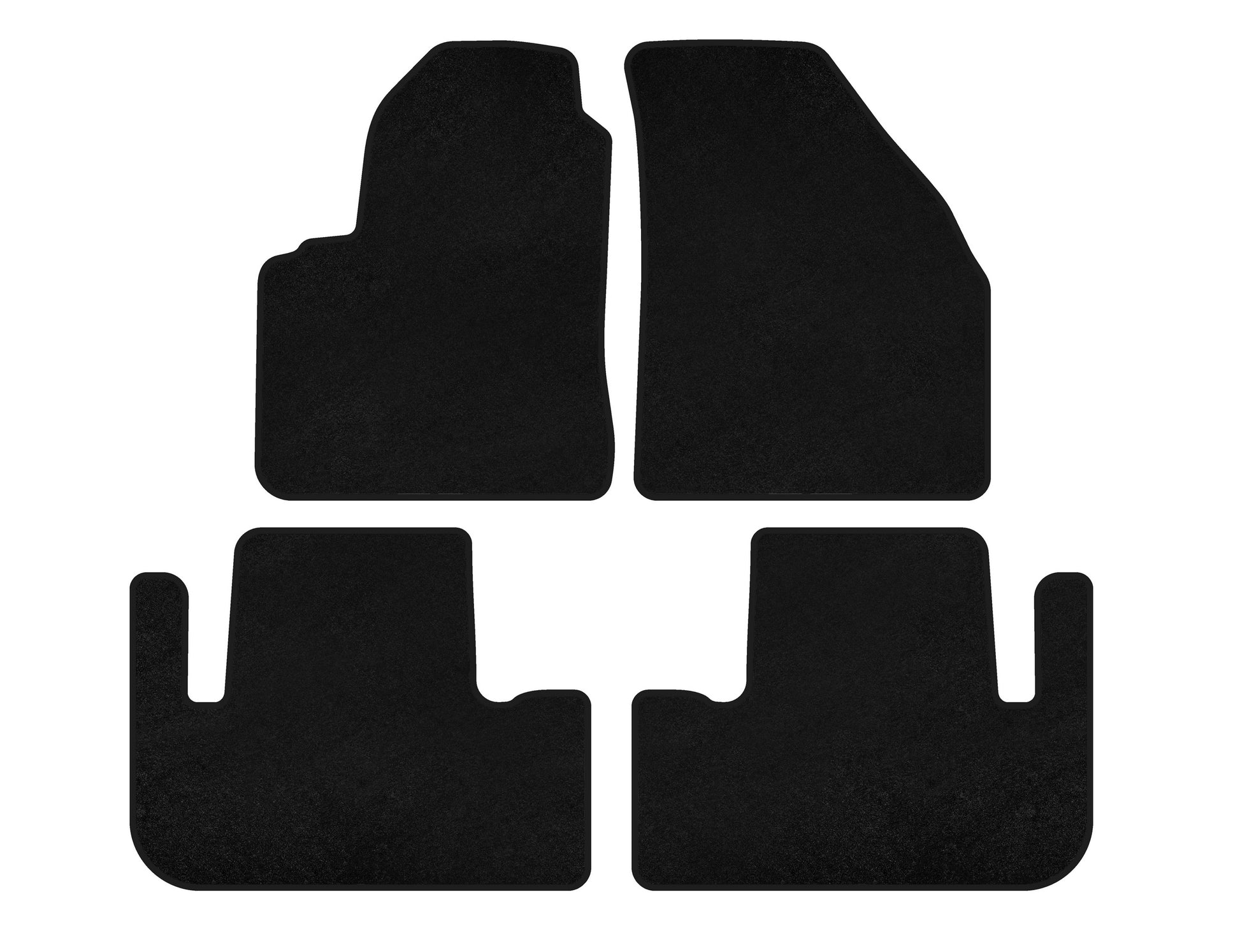 Textile Floor Mats Premium (Black) for Chevrolet Tacuma/Rezzo 2000-2008 - image 2