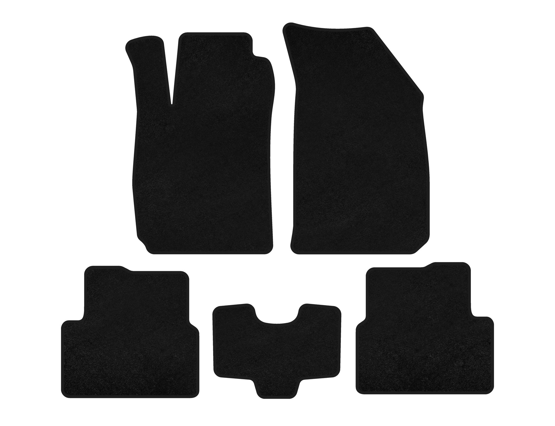 Textile Floor Mats Premium (SD, Black) for RAVON R4 2016-2020 - image 1