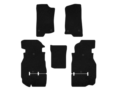 Textile Floor Mats Premium (Rubicon Unlimited/5-Door, Black) for Jeep Wrangler 2018- - image 1
