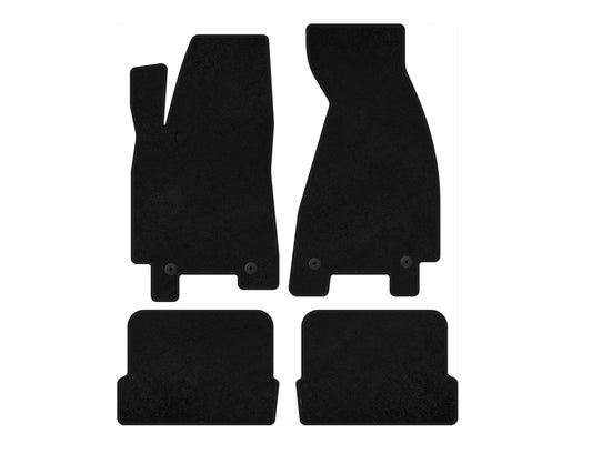 Textile Floor Mats Classic (1991-1996, Coupe, Black) for Audi 80/90 1987-1996 - image 1