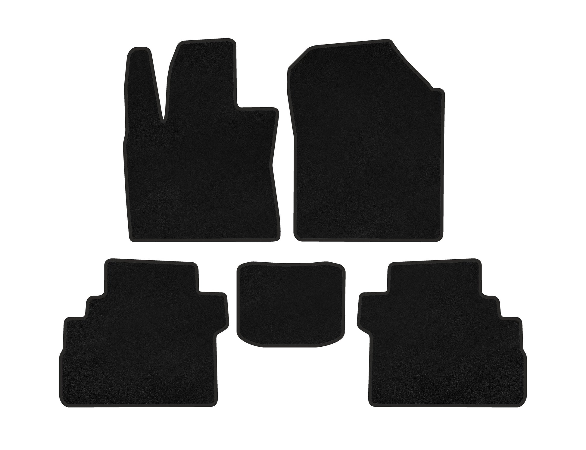 Textile Floor Mats Premium (Black) for JAC iEVS4 - image 1
