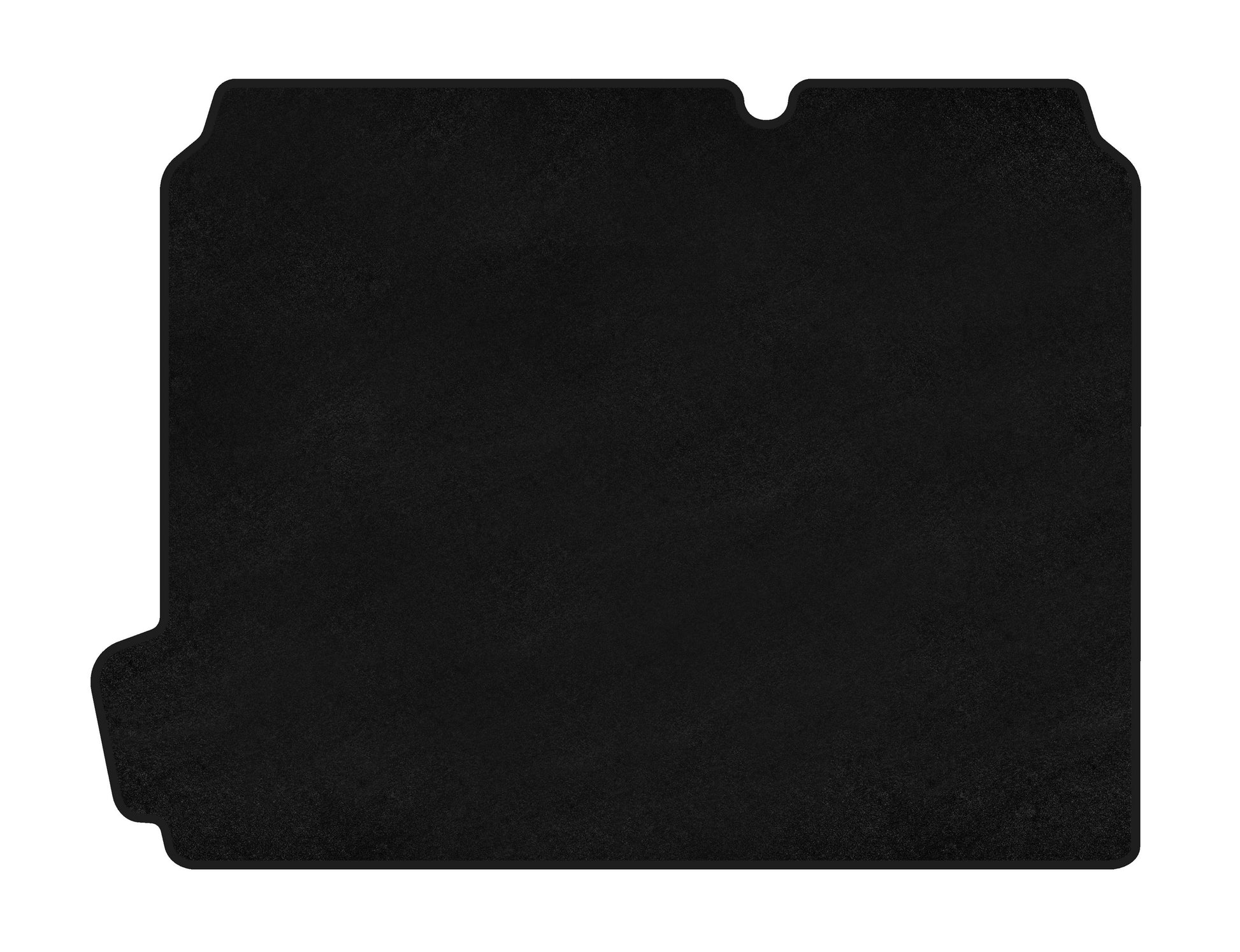 Trunk mat textile Classic (HB, Black) for Citroen C-4 2010-2018 - image 1