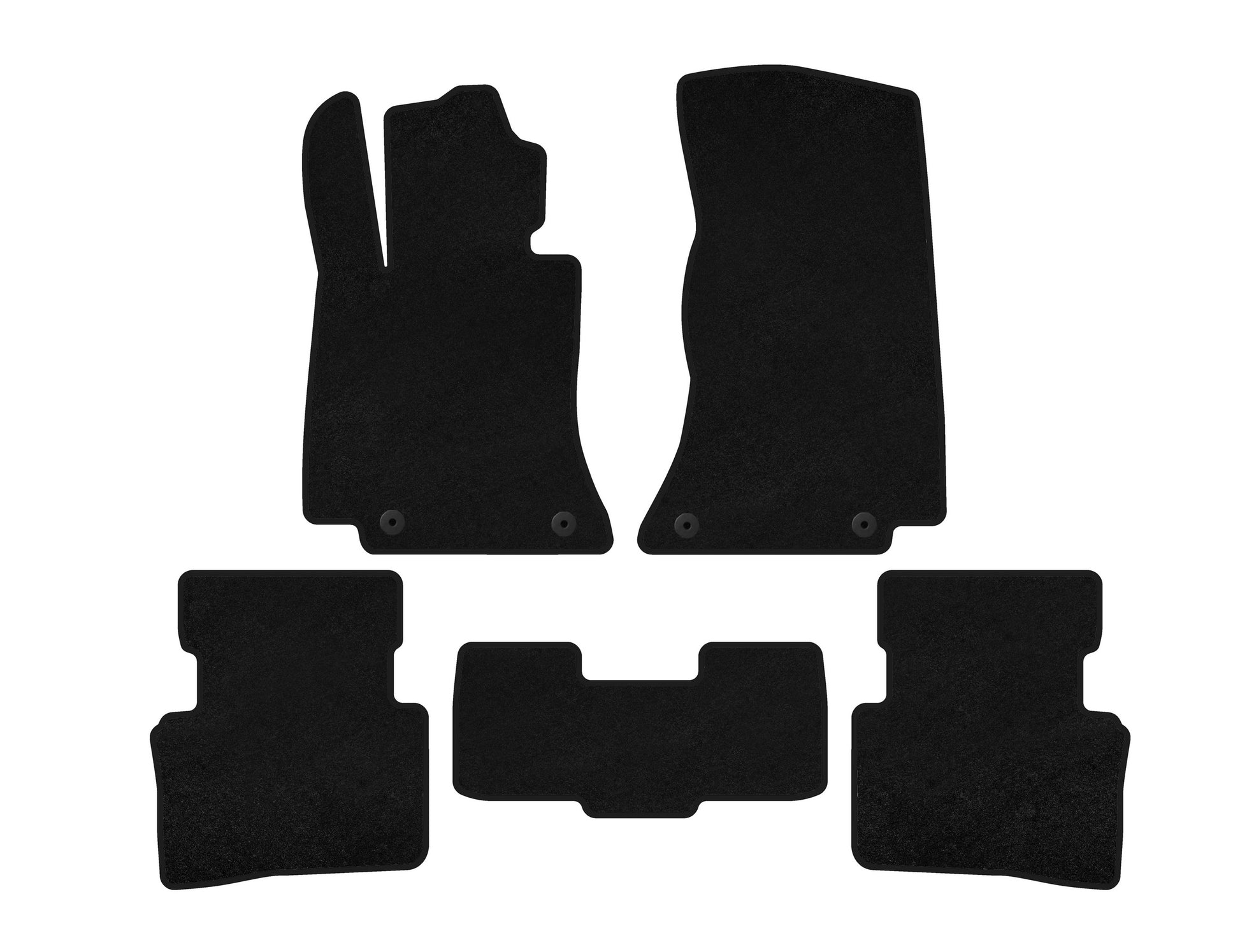 Textile Floor Mats Classic (SD, Black) for Mercedes C-class W206 2022- - image 1