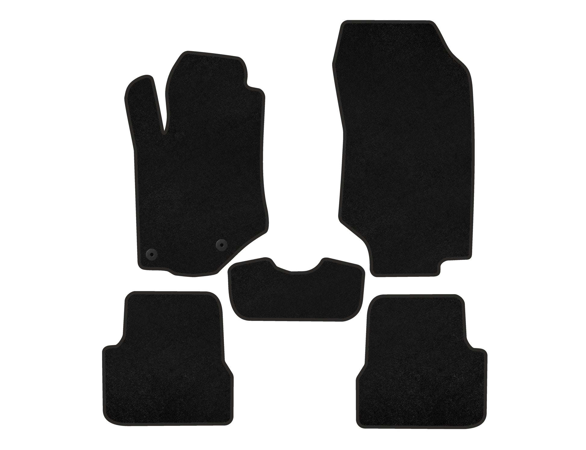 Textile Floor Mats Classic (Black) for Opel Mokka 2021- - image 1