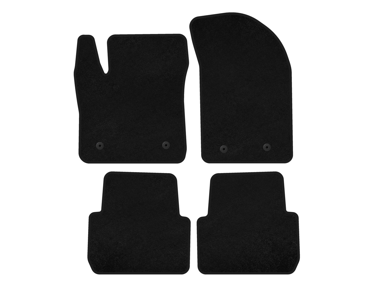 Textile Floor Mats Classic (SD, Black) for Chrysler 200 I 2010-2014 - image 1