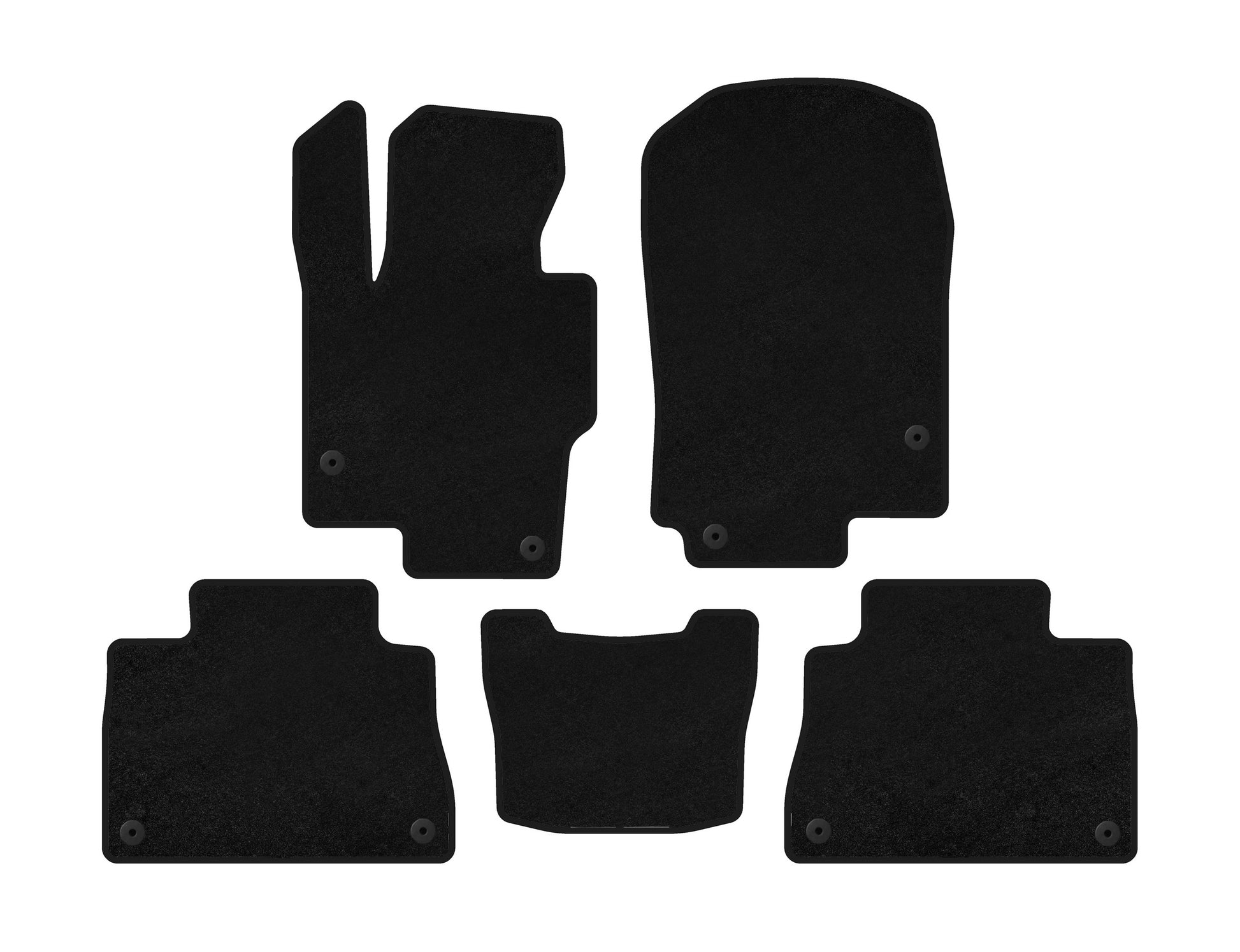 Textile Floor Mats Classic (Black) for Mercedes GLE coupe C167 2019- - image 1