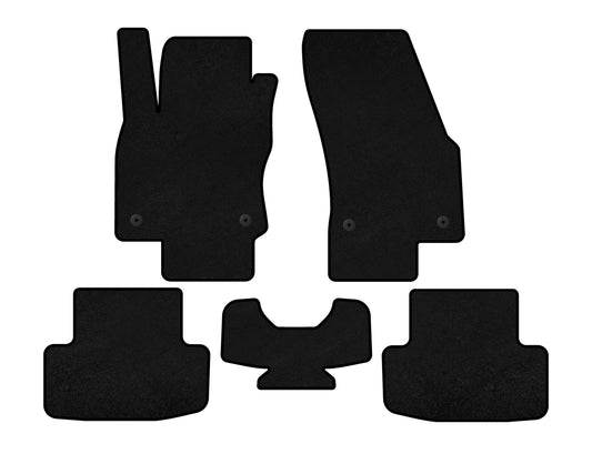 Textile Floor Mats Premium (Black) for Skoda Karoq 2018- - image 1