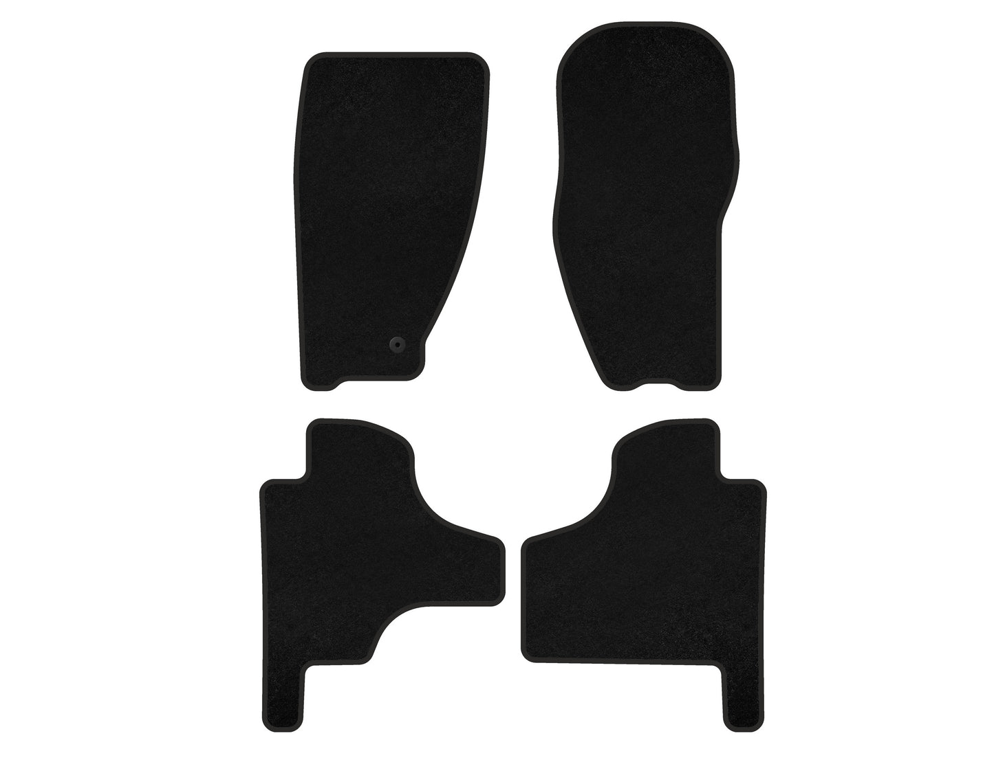 Textile Floor Mats Classic (Black) for Jeep Cherokee/Liberty 2007-2013 - image 1