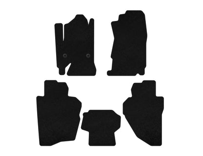 Textile Floor Mats Premium (Black) for Chevrolet Silverado 2013-2019 - image 1