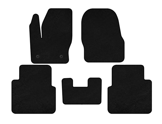 Premium textile rugs (Black) for Ford Connect 2014-2021 - image 1