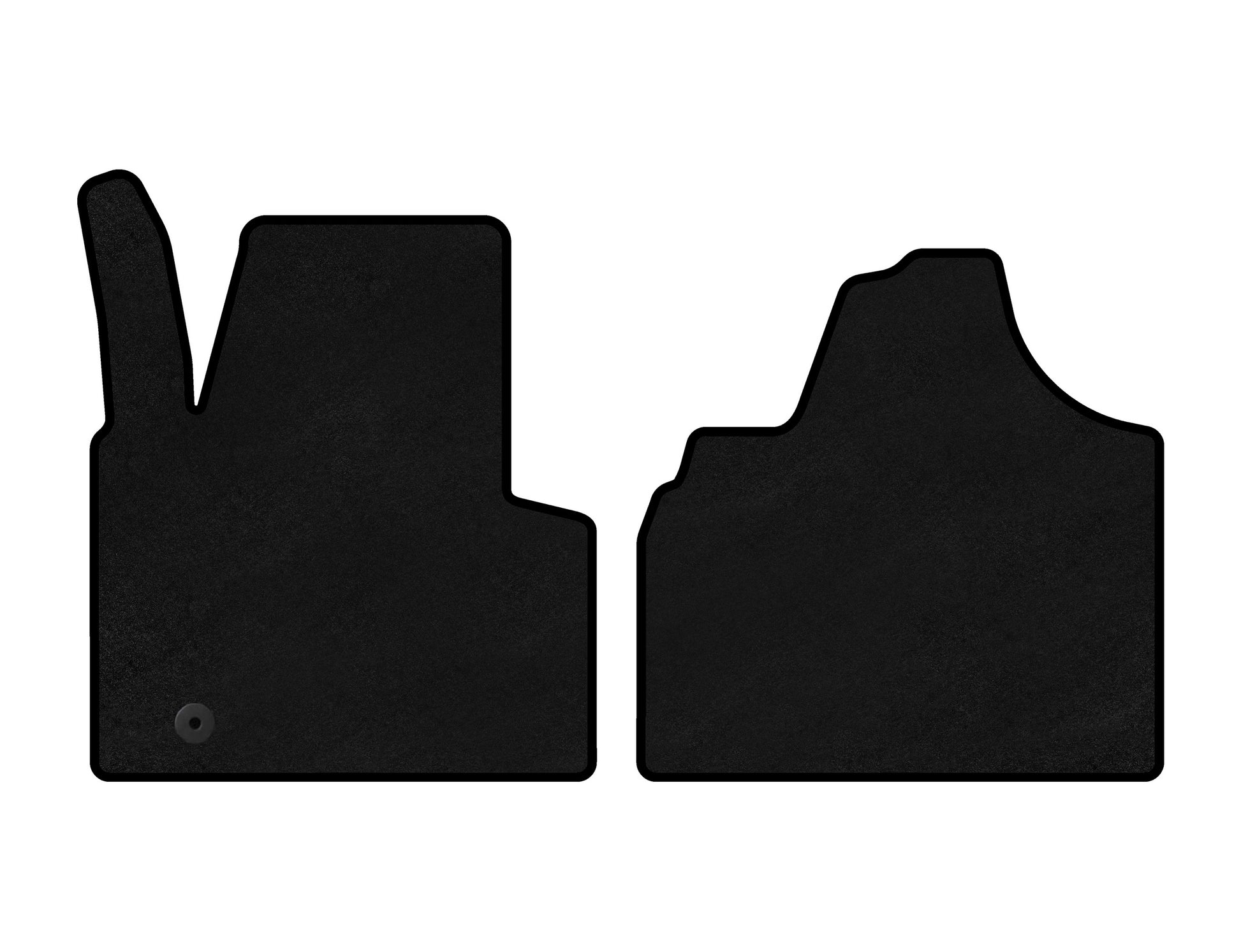 Textile Floor Mats Classic (Black) for Citroen Jumpy 2007-2017 - image 1