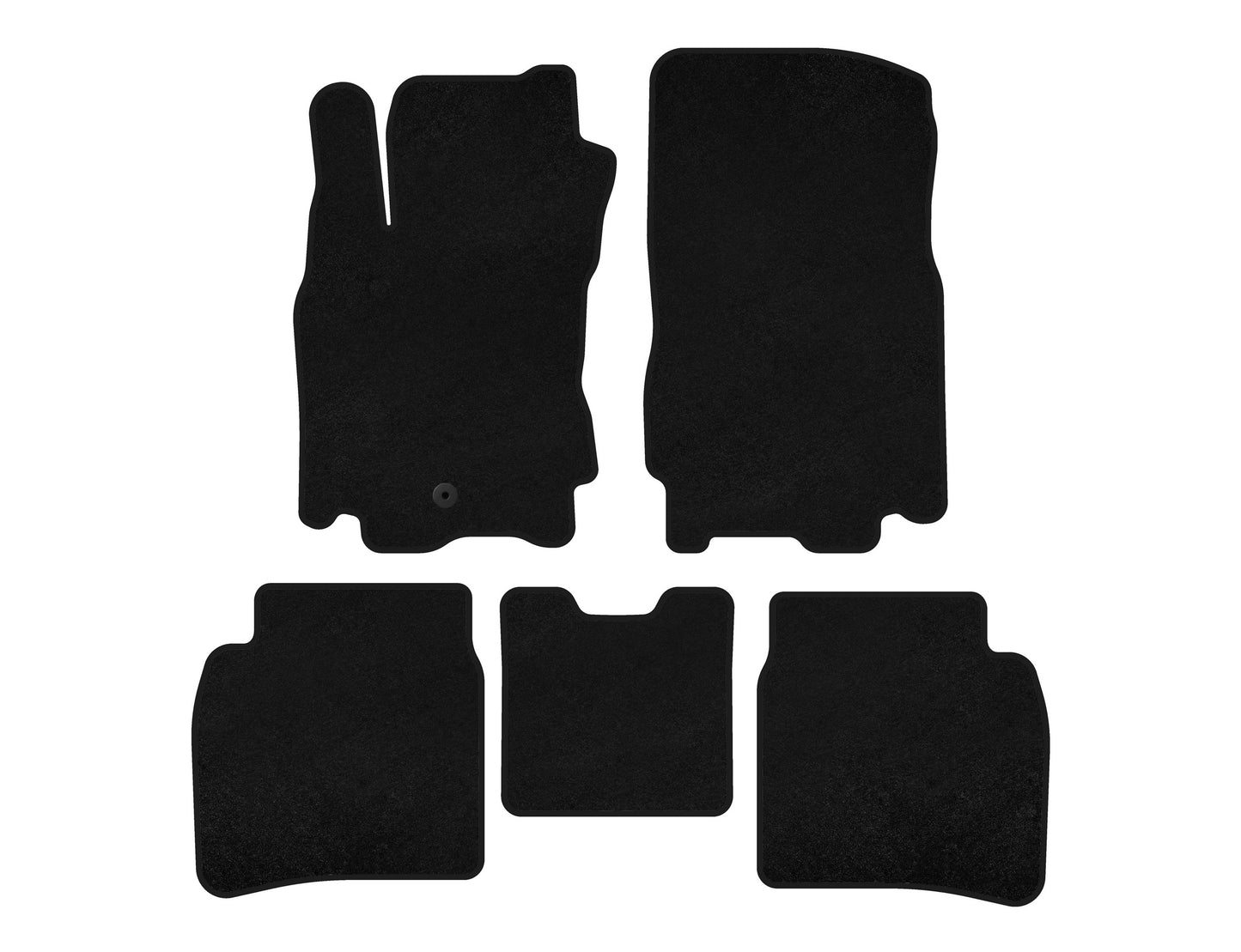 Textile Floor Mats Premium (Black) for Nissan Note 2004-2012 - image 1