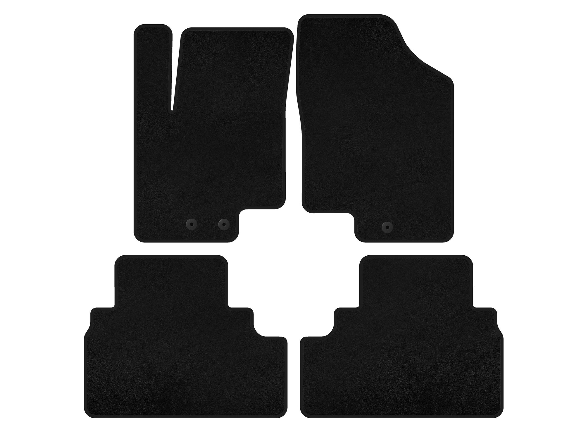 Textile Floor Mats Classic (black) for Kia Venga 2010-2019 - image 1