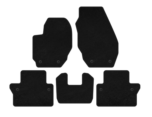 Textile Floor Mats Classic (black) for Volvo V70 2007-2013 - image 1