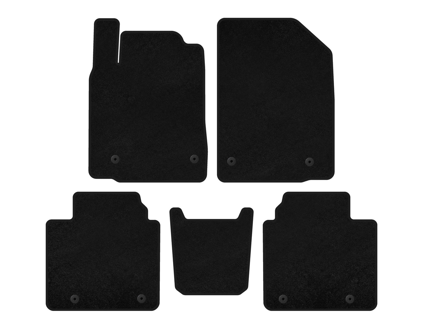Textile Floor Mats Classic (black) for Lexus ES 2006-2011 - image 1