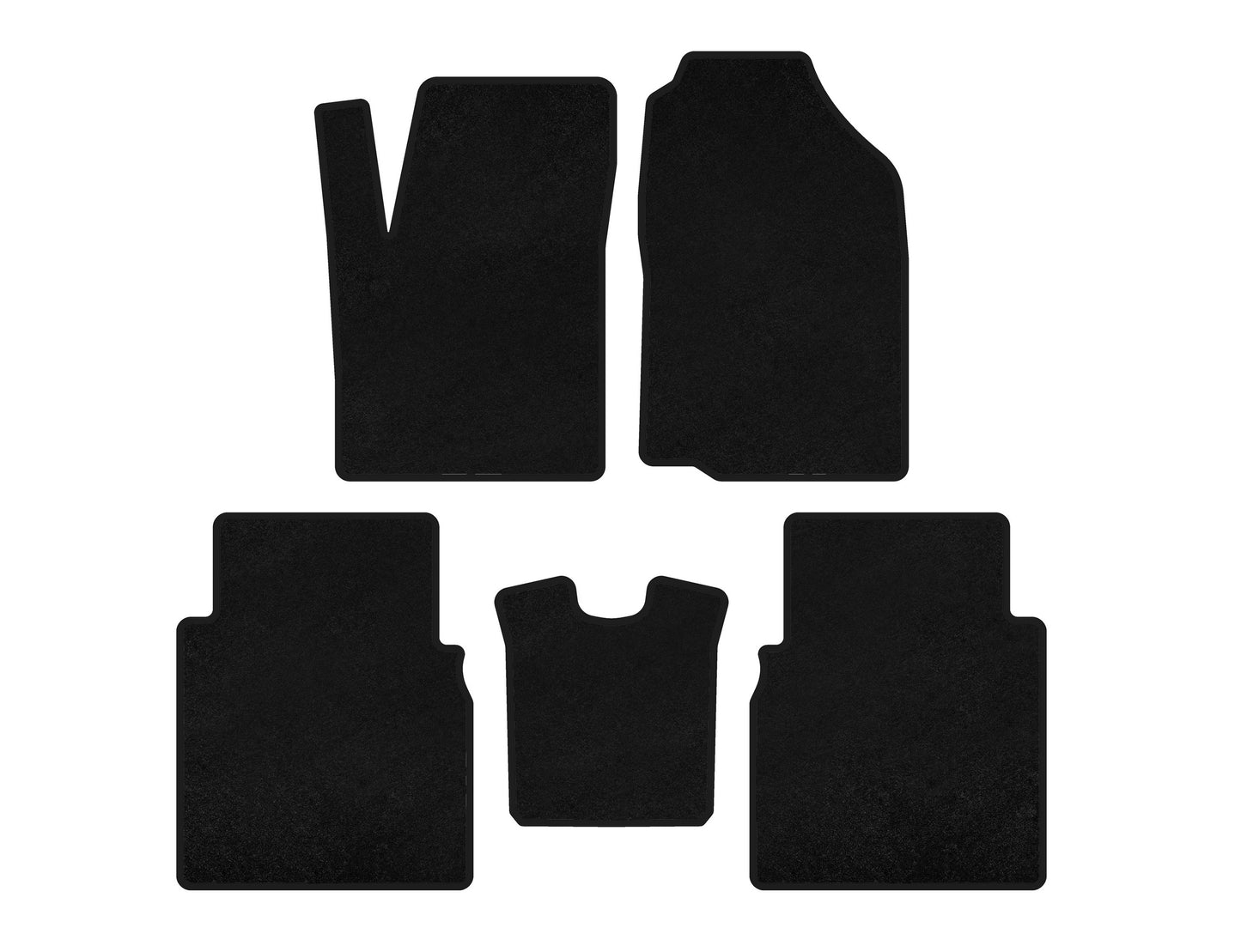 Textile Floor Mats Premium (black) for JAC J6 2011-2019 - image 1
