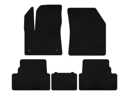 Textile Floor Mats Classic (2017-2021, Black) for Opel Grandland X 2017- - image 1