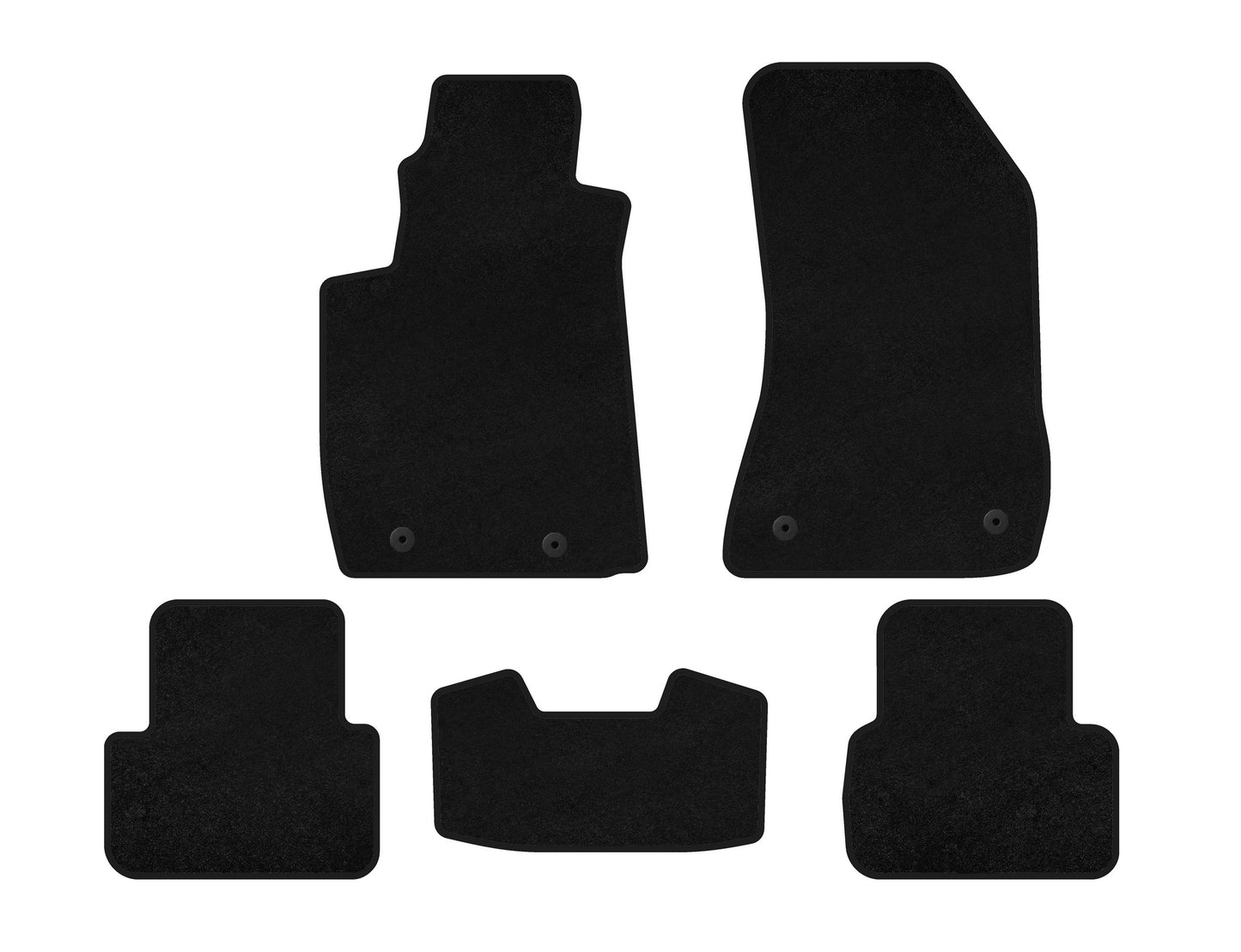 Textile Floor Mats Classic V-2 (black) for Alfa Romeo 159 2005-2011 - image 1