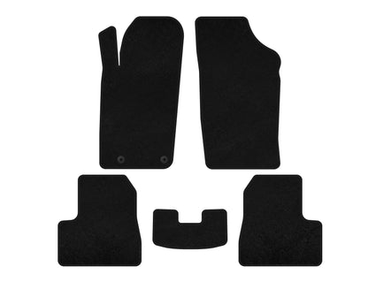 Textile Floor Mats Classic (black) for Peugeot 206 1998-2024 - image 1