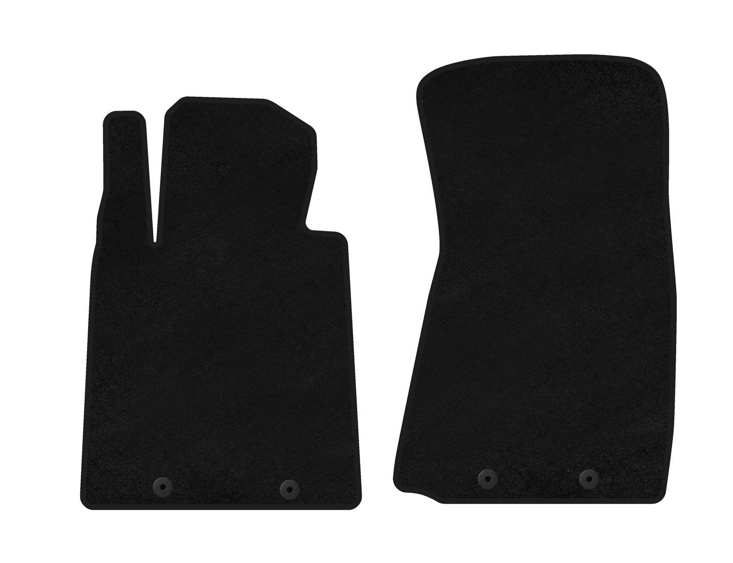 Textile Floor Mats Premium (Coupe, Black) for Nissan 370Z 2008-2021 - image 1